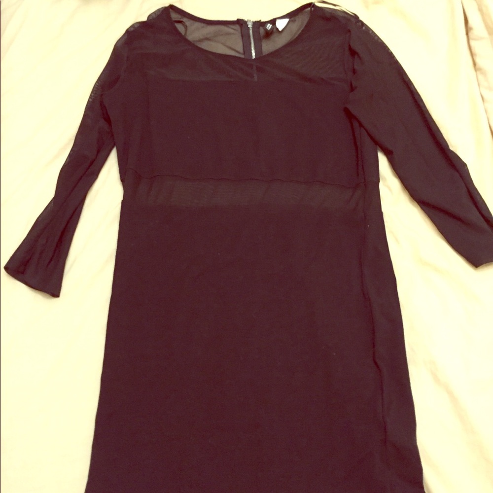 H&M Sheer Black Bodycon Dress